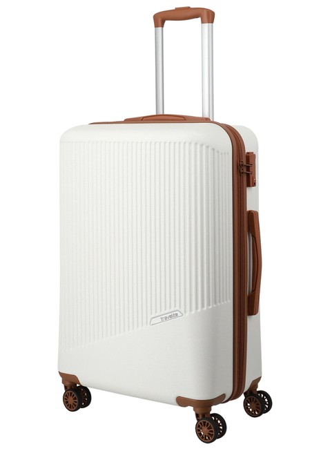 Walizka średnia Travelite Bali - white / cognac