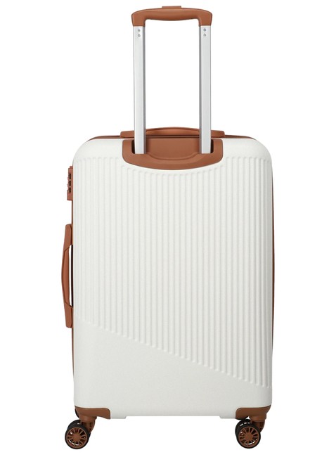 Walizka średnia Travelite Bali - white / cognac