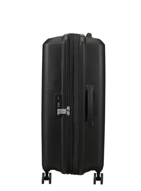 Walizka średnia poszerzana American Tourister AeroStep - black