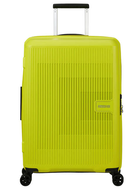 Walizka średnia poszerzana American Tourister AeroStep - light lime