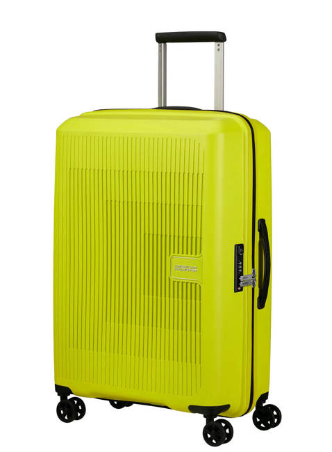 Walizka średnia poszerzana American Tourister AeroStep - light lime