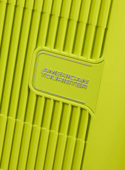 Walizka średnia poszerzana American Tourister AeroStep - light lime