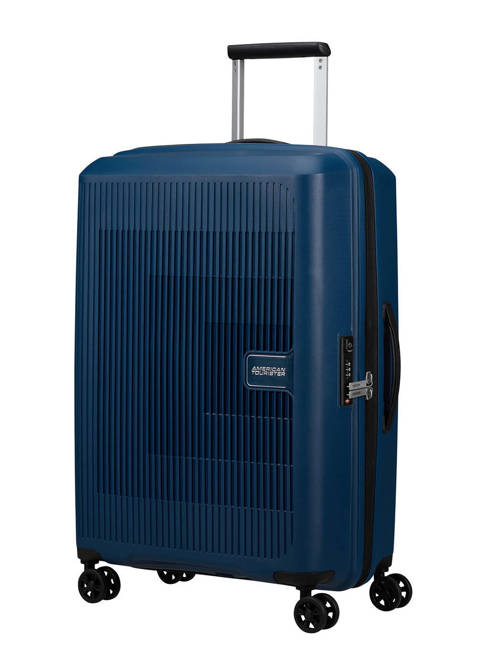 Walizka średnia poszerzana American Tourister AeroStep - navy blue