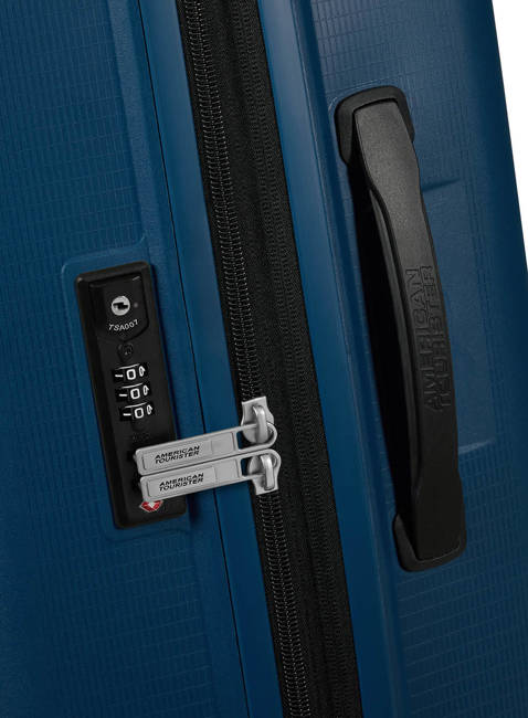 Walizka średnia poszerzana American Tourister AeroStep - navy blue