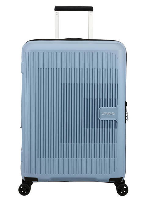 Walizka średnia poszerzana American Tourister AeroStep - soho grey