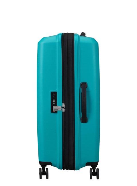 Walizka średnia poszerzana American Tourister AeroStep - turqoise tonic