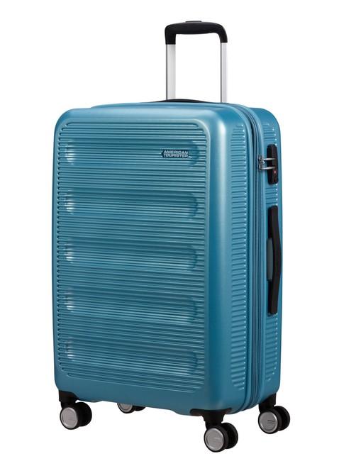 Walizka średnia poszerzana American Tourister Astrobeam - icy aqua