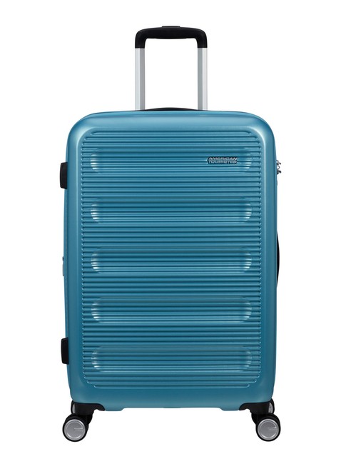 Walizka średnia poszerzana American Tourister Astrobeam - icy aqua