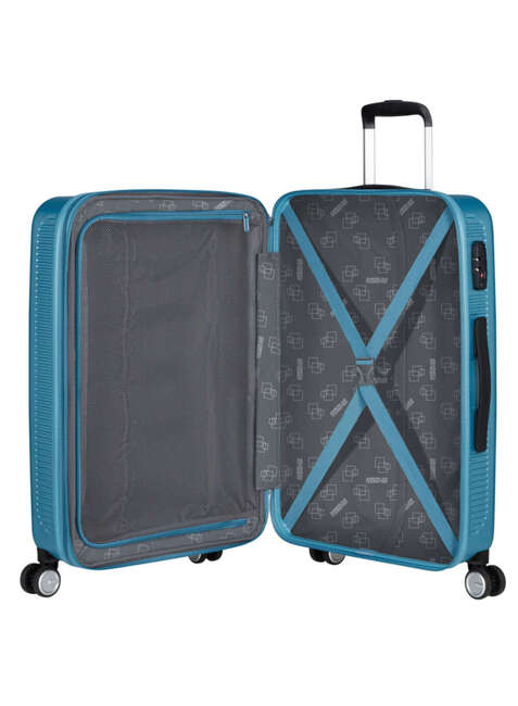 Walizka średnia poszerzana American Tourister Astrobeam - icy aqua