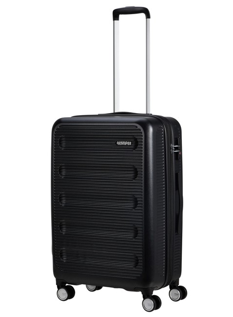 Walizka średnia poszerzana American Tourister Astrobeam - storm black