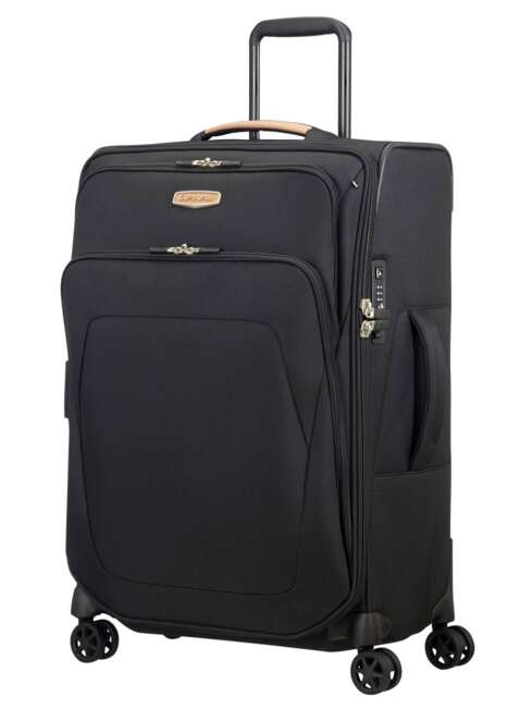 Walizka średnia poszerzana Samsonite Spark SNG Eco - black