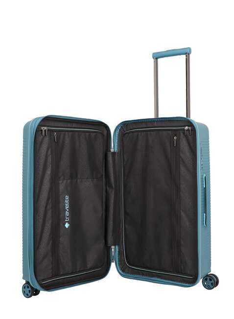 Walizka średnia poszerzana Travelite Roomer Trunk - aqua