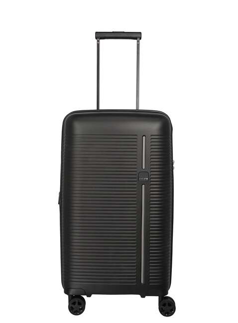 Walizka średnia poszerzana Travelite Roomer Trunk - black