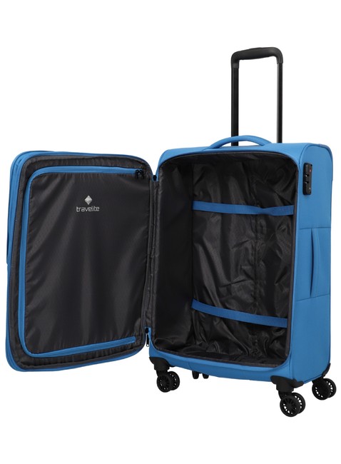 Walizka średnia poszerzana Travelite Ruegen - medium blue