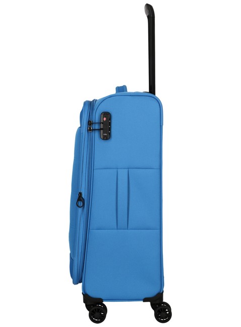 Walizka średnia poszerzana Travelite Ruegen - medium blue