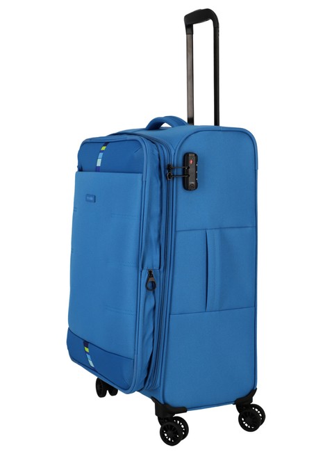 Walizka średnia poszerzana Travelite Ruegen - medium blue