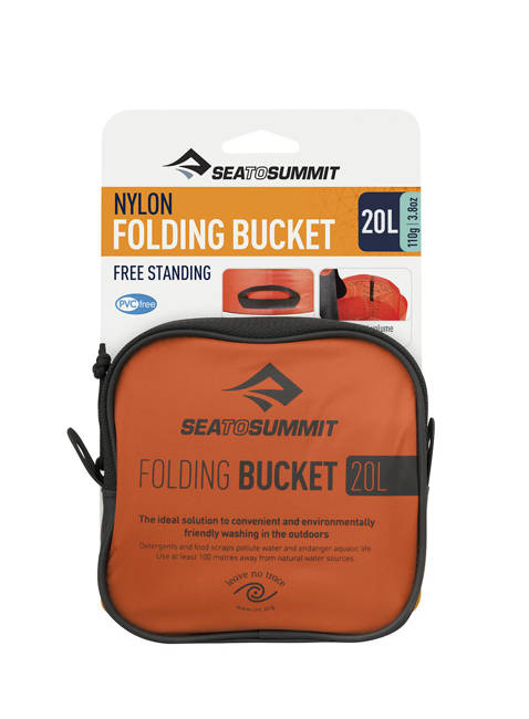 Wiadro składane turystyczne Sea To Summit Folding Bucket 20 l - orange