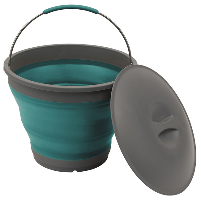 Wiadro turystyczne Outwell Collaps Bucket W/Lid - deep blue