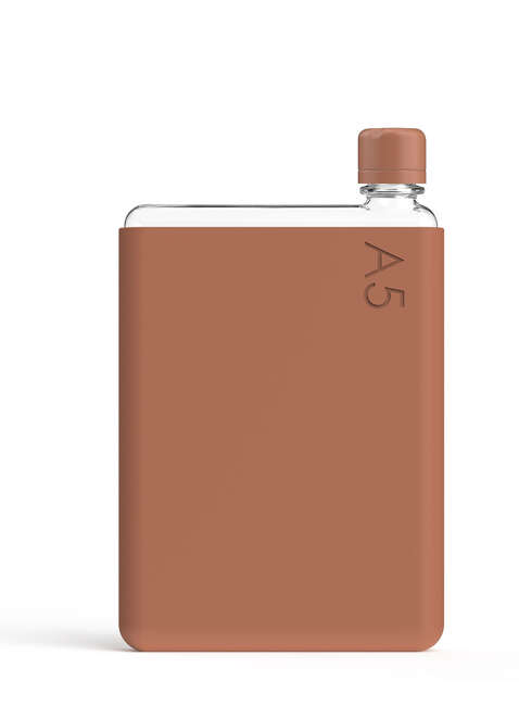 Wielorazowa butelka na wodę Memobottle Original A5 750 ml - terracotta