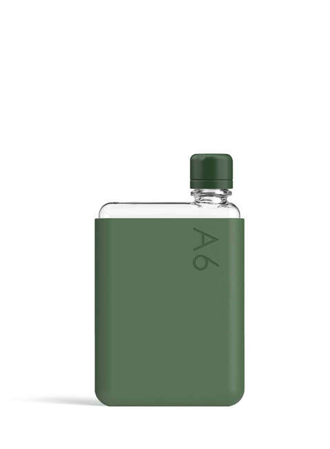 Wielorazowa butelka na wodę Memobottle Original A6 375 ml - moss green