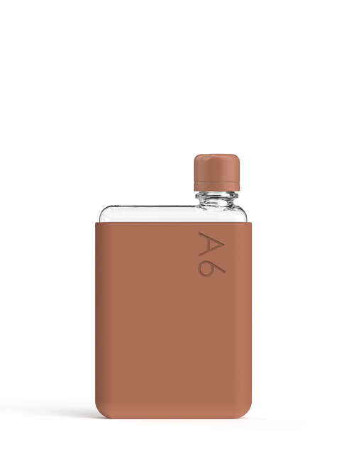 Wielorazowa butelka na wodę Memobottle Original A6 375 ml - terracotta