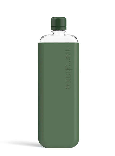 Wielorazowa butelka na wodę Memobottle Original Slim 450 ml - moss green