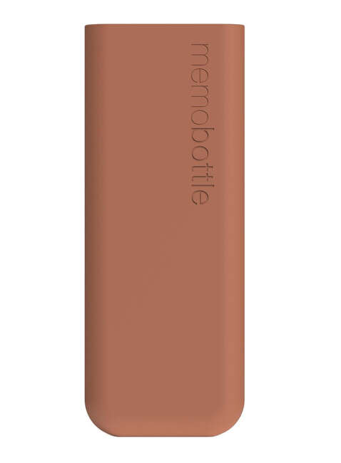 Wielorazowa butelka na wodę Memobottle Original Slim 450 ml - terracotta