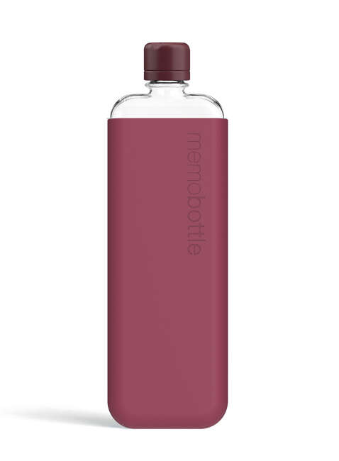 Wielorazowa butelka na wodę Memobottle Original Slim 450 ml - wild plum