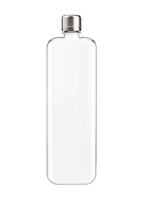 Wielorazowa butelka na wodę Memobottle Slim 450 ml - clear