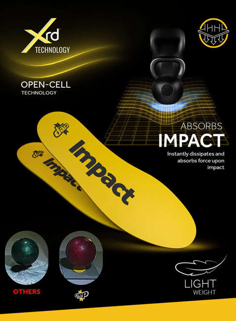 Wkładki amortyzujące do butów Crep Protect Insoles Impact - yellow