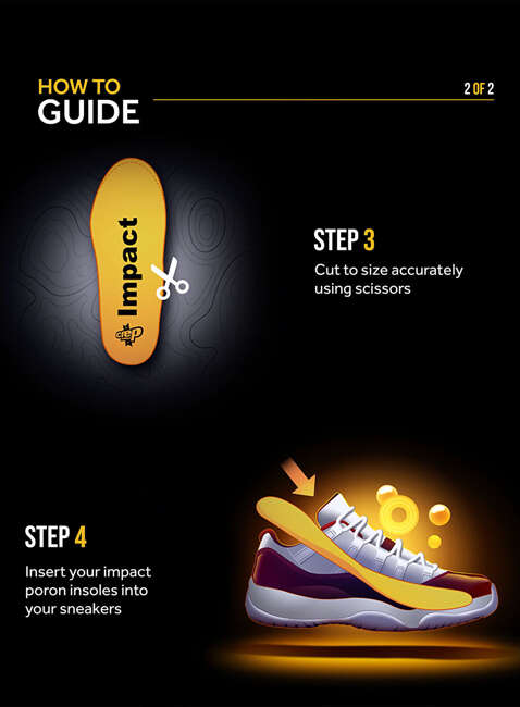 Wkładki amortyzujące do butów Crep Protect Insoles Impact - yellow