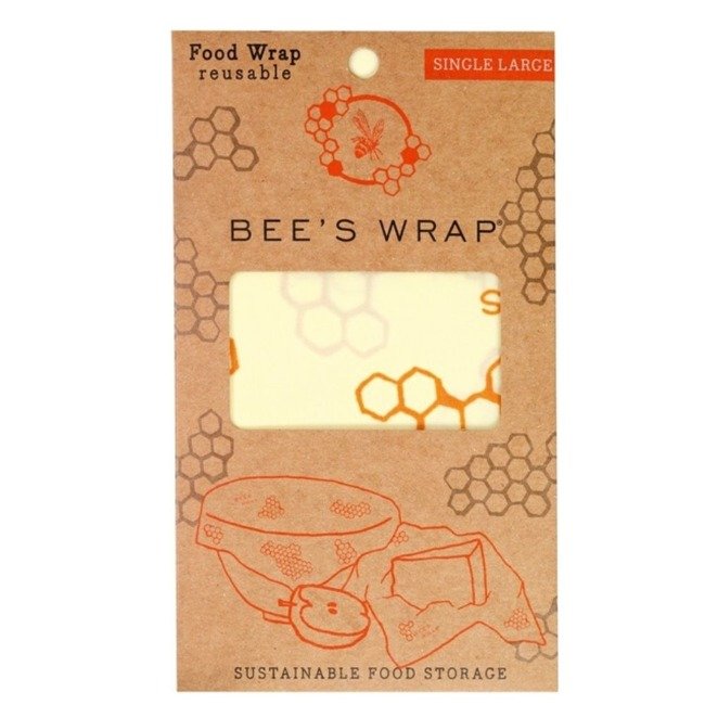 Woskowijka bawełniana z woskiem pszczelim Bee's Wrap - pojedyncza, duża