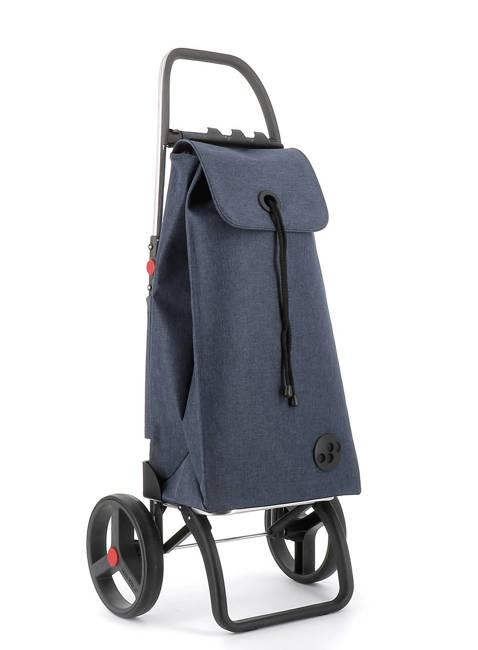 Wózek na zakupy 2 duże koła składany Rolser I-Max TWEED - navy blue