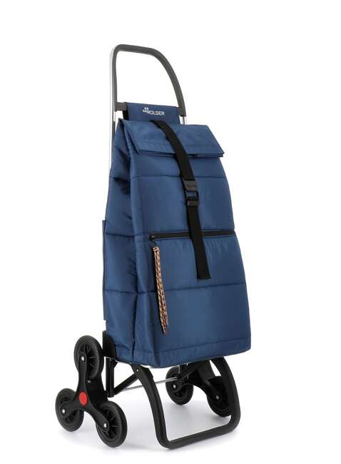 Wózek na zakupy Rolser Big Polar z 6 kołami - navy blue