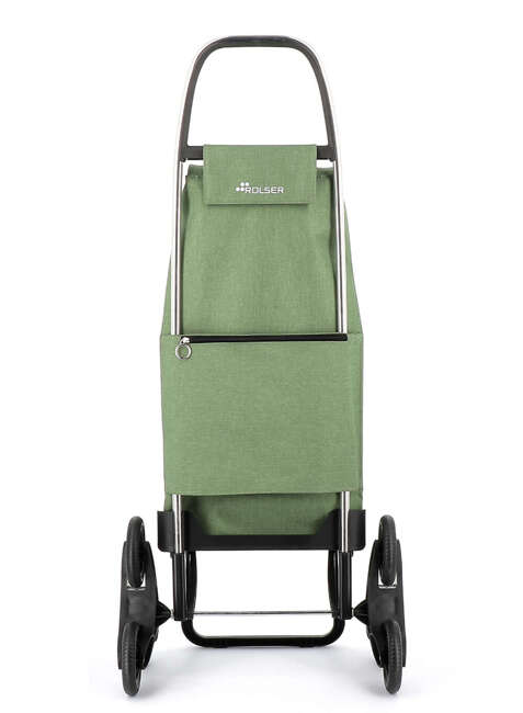 Wózek na zakupy Rolser I-Max Tweed z 6 kołami - green