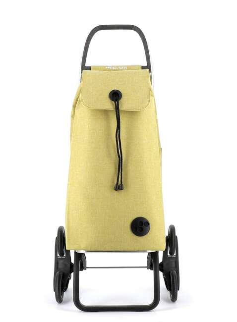 Wózek na zakupy Rolser I-Max Tweed z 6 kołami - lime