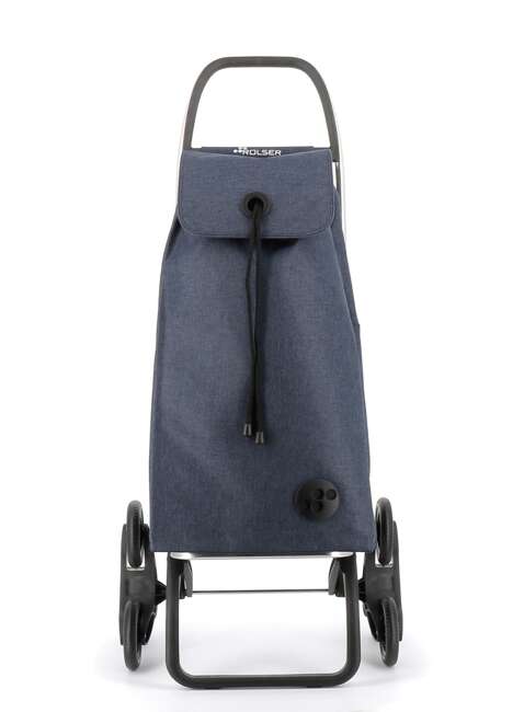 Wózek na zakupy Rolser I-Max Tweed z 6 kołami - navy blue