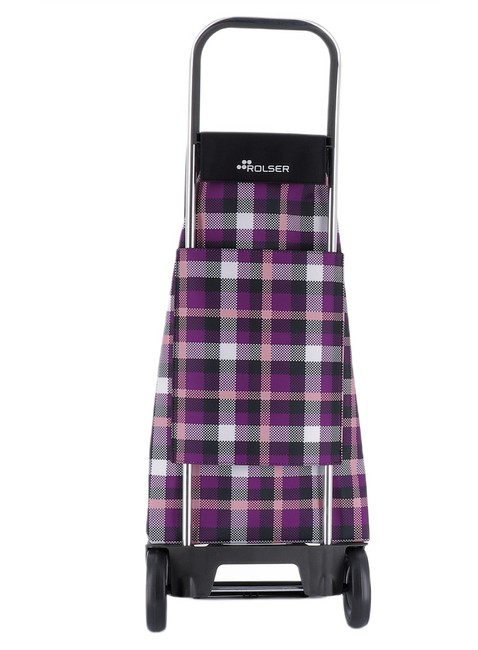 Wózek na zakupy na 2 kołach Rolser Jet Scottish - purple