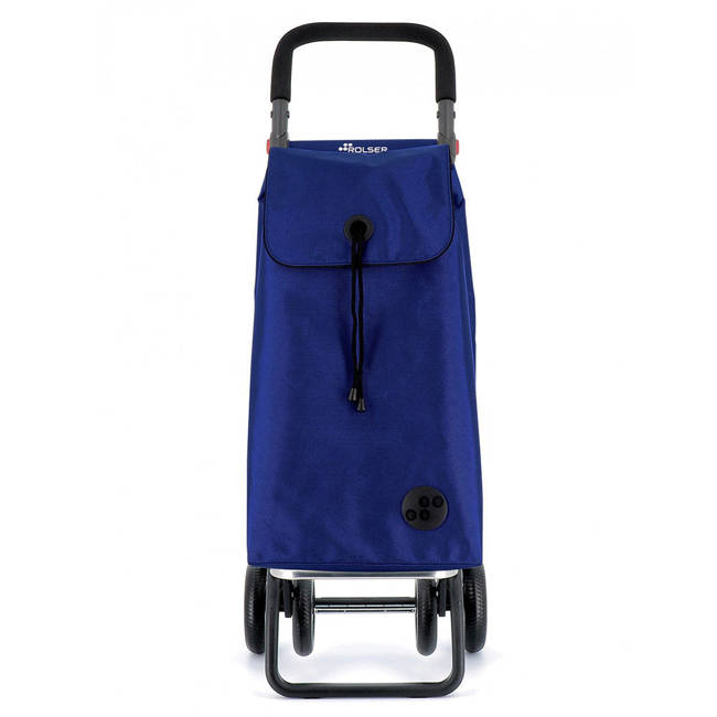 Wózek na zakupy na 4 kółkach Rolser I-Bag MF 4x4 - klein blue