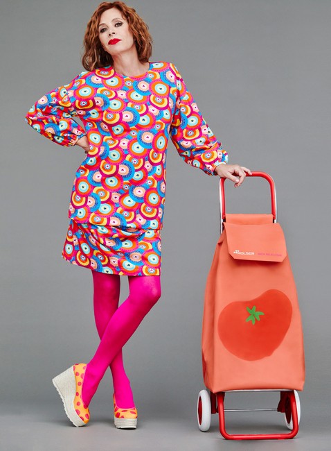 Wózek składany na zakupy Rolser Serrella LN Agatha Ruiz de la Prada - coral / tomato