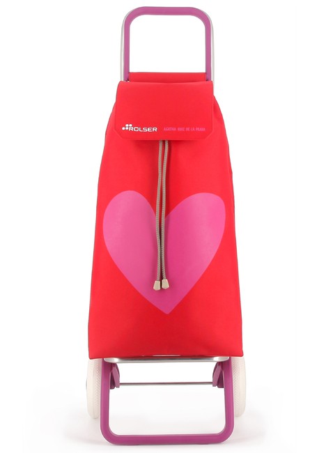 Wózek składany na zakupy Rolser Serrella LN Agatha Ruiz de la Prada - red / heart