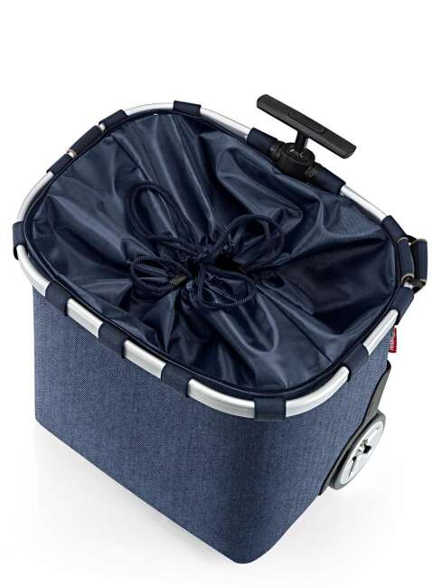 Wózek torba na zakupy Reisenthel Carrycruiser - herringbone dark blue