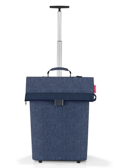 Wózek torba na zakupy Reisenthel Trolley M - herringbone dark blue