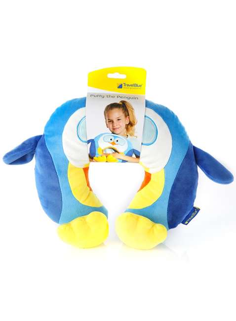 Zagłówek poduszka podróżna dla dzieci Travel Blue - penguin Puffy