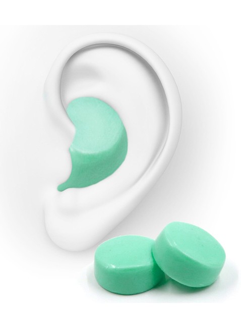 Zatyczki formowane Haspro Moldable Silicone Earplugs 6 par - mint