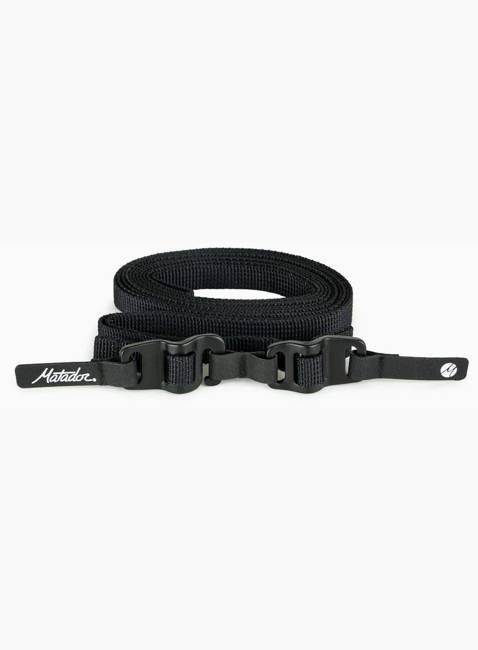 Zestaw 2 pasów do sprzętu Matador Better Tether Gear Straps 2-Pack:- black