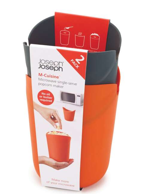 Zestaw 2 pojemników Joseph Joseph M-Cuisine™ Popcorn Maker Set - orange