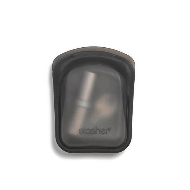 Zestaw 2 wielofunkcyjnych torebek Stasher 2-Pack Pocket Bags - clear / black