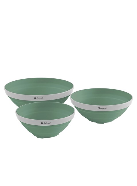 Zestaw 3 misek Outwell Collaps Bowl Set - shadow green