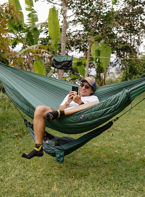 Zestaw Ticket To The Moon Mini Hammock Set - dark green